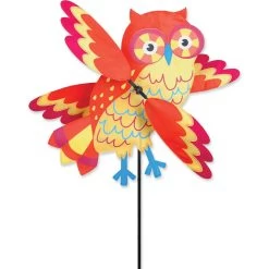 21 In. WhirliGig Spinner - Orange Owl