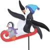15 In. WhirliGig Spinner - Sledding 1 15 In. WhirliGig Spinner - Sledding -Kite Shop 21895p SleddingPenguins
