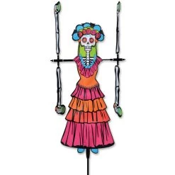 20 In. WhirliGig Spinner - Day Of The Dead Woman