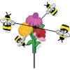 13 In. WhirliGig Spinner - Bees And Flowers -Kite Shop 21937p BeeFlowers whirligig 1024