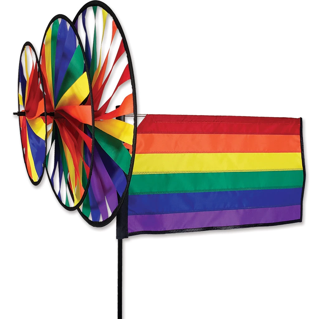 Triple Spinner - Rainbow Flag 3 Triple Spinner - Rainbow Flag