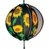 15 In. Ball Spinner - Sunflower -Kite Shop 22861p Sunflowers 15in BallSpinner 1024