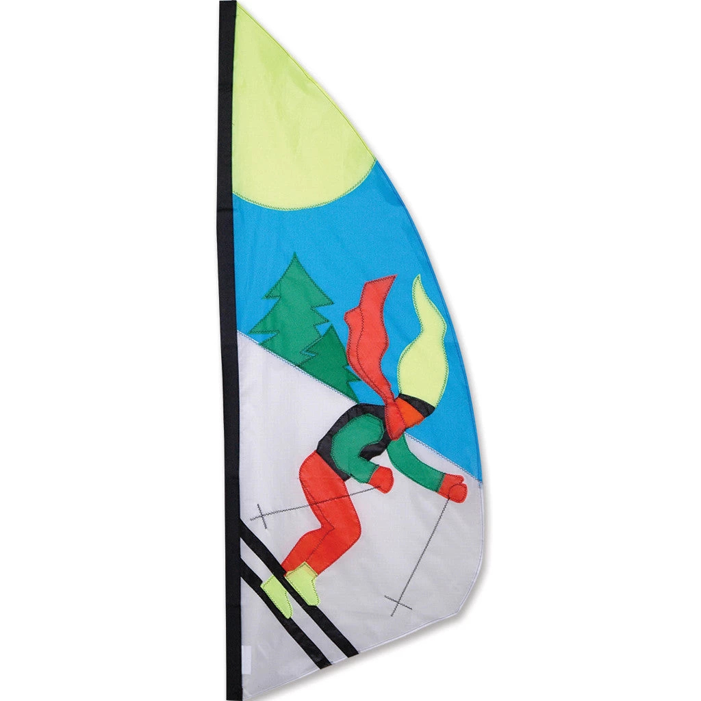 3.5 Ft. Feather Banner - Skier 3 3.5 Ft. Feather Banner - Skier
