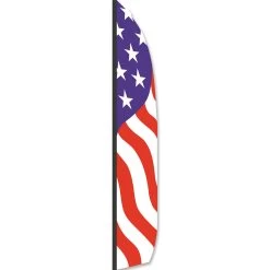 16 Ft. Feather Banner - Patriotic