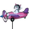 19 In. Pilot Pal Spinner - Gray Kitty 1 19 In. Pilot Pal Spinner - Gray Kitty -Kite Shop 26801p GrayKitty19in