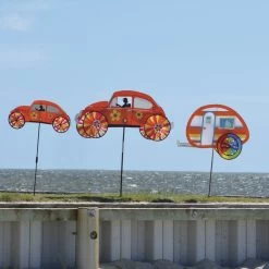 22 In. VW Hippie Mobile Spinner - Orange -Kite Shop 26831 25972 25648 Hippies Camper