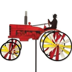 23 In. Old Tractor Spinner - Red