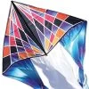 6.5 Ft. Flo-Tail Delta Kite - Gradient Check -Kite Shop 33011p GradientCheck 6ft FloTail Delta Zoomed 1024