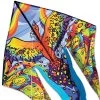 6.5 Ft. Flo-Tail Delta Kite - Rainbow Bird -Kite Shop 33012p RainbowBird Zoomed 1024