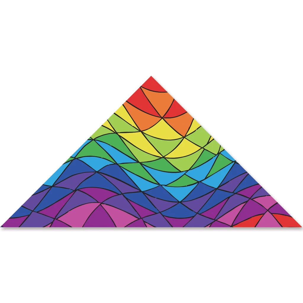 9 Ft. Delta Kite - Rainbow Triangles 4 9 Ft. Delta Kite - Rainbow Triangles - Image 2
