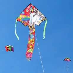 Large Easy Flyer Kite - Unicorn Flowers -Kite Shop 44024 3 1024