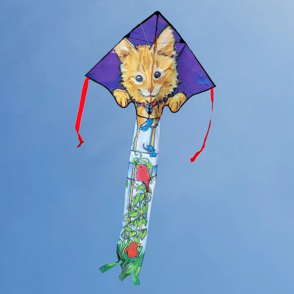 Large Easy Flyer Kite - Kitten On A Fence 5 Large Easy Flyer Kite - Kitten On A Fence - Image 3