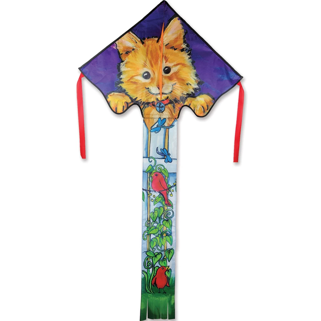 Large Easy Flyer Kite - Kitten On A Fence 4 Large Easy Flyer Kite - Kitten On A Fence - Image 2