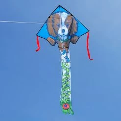 Large Easy Flyer Kite - Puppy On A Fence -Kite Shop 44029p Puppy LG EZ Flying 1024
