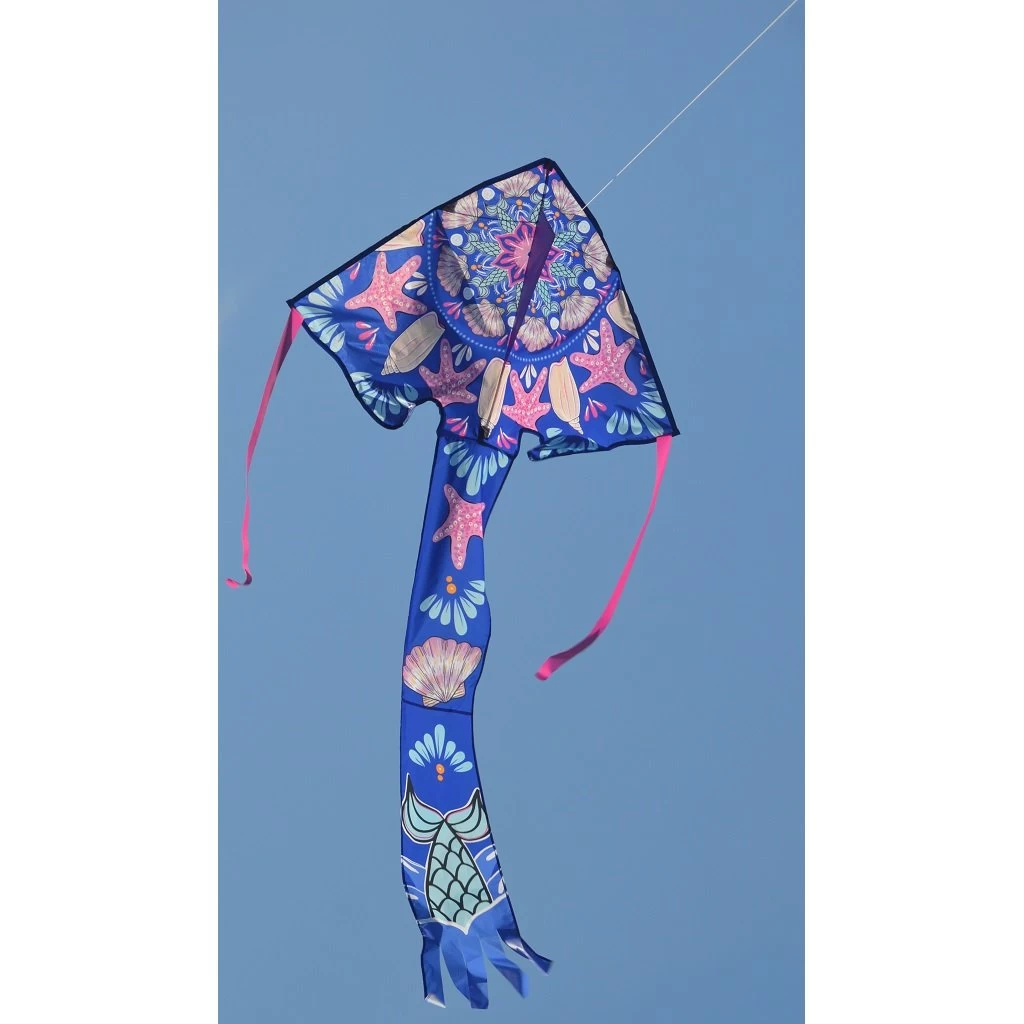Large Easy Flyer Kite - Mermaid Mandala 5 Large Easy Flyer Kite - Mermaid Mandala - Image 3