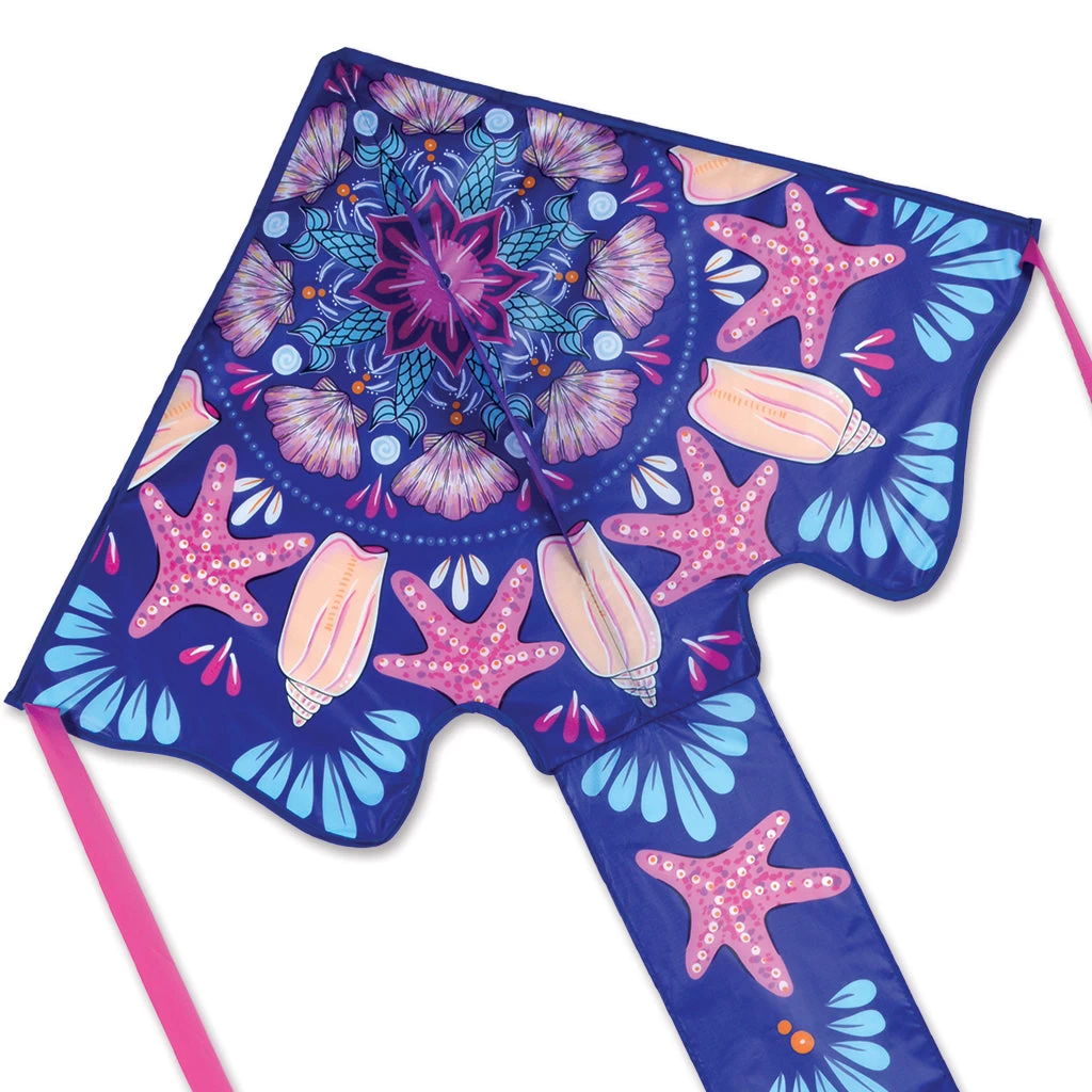 Large Easy Flyer Kite - Mermaid Mandala 3 Large Easy Flyer Kite - Mermaid Mandala