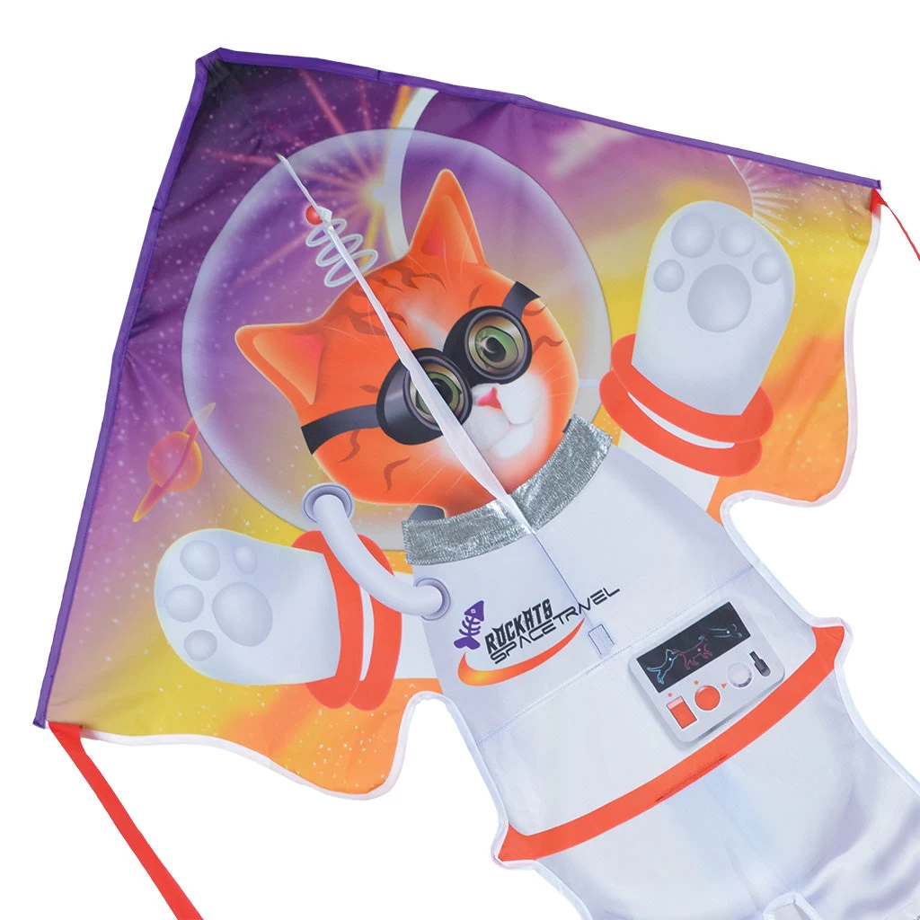 Large Easy Flyer Kite - Catstronaut 3 Large Easy Flyer Kite - Catstronaut