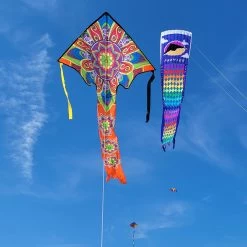 Large Easy Flyer Kite - Mandala -Kite Shop 44093p Mandala LGEZ location 2 1024