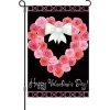 12 In. Flag- Valentine Wreath 1 12 In. Flag- Valentine Wreath -Kite Shop 51068g ValentineWreath