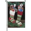 12 In. Flag - Christmas Stockings