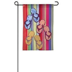12 In. Flag - Espadrille Flip Flops