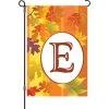 12 In. Fall Monogram Flag - E