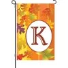 12 In. Fall Monogram Flag - K -Kite Shop 51414g K