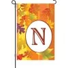 12 In. Fall Monogram Flag - N -Kite Shop 51417g N