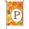 12 In. Fall Monogram Flag - P -Kite Shop 51419g P