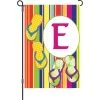 12 In. SummerMonogram Flag - E