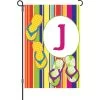 12 In. SummerMonogram Flag - J -Kite Shop 51449g J summer