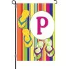 12 In. SummerMonogram Flag - P -Kite Shop 51456g P summer
