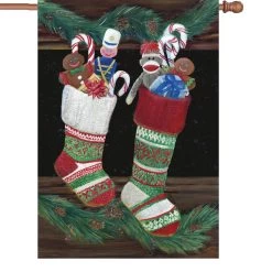 28 In. Flag - Christmas Stockings
