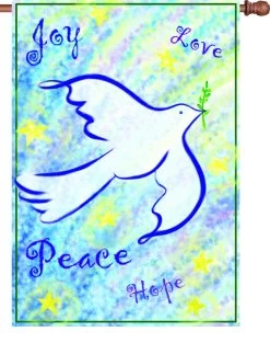 28 In. Flag - Peace & Joy