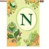 28 In. Spring Monogram Flag - N 1 28 In. Spring Monogram Flag - N -Kite Shop 52374p N