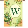 28 In. Spring Monogram Flag - W -Kite Shop 52382p W