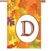 28 In. Fall Monogram Flag - D -Kite Shop 52407p D
