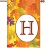 28 In. Fall Monogram Flag - H -Kite Shop 52412p H