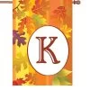28 In. Fall Monogram Flag - K -Kite Shop 52414p K
