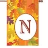 28 In. Fall Monogram Flag - N -Kite Shop 52417p N