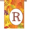 28 In. Fall Monogram Flag - R -Kite Shop 52421p R