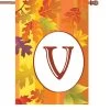 28 In. Fall Monogram Flag - V -Kite Shop 52424p V