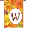 28 In. Fall Monogram Flag - W -Kite Shop 52425p W