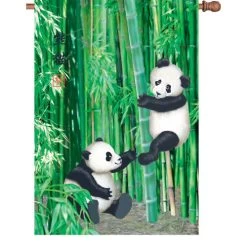 28 In. Flag - Playful Pandas