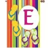 28 In. Summer Monogram Flag - E -Kite Shop 52445g E summer