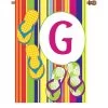 28 In. Summer Monogram Flag - G -Kite Shop 52447g G summer