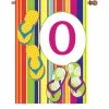 28 In. Summer Monogram Flag - O -Kite Shop 52455g O summer