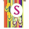 28 In. Summer Monogram Flag - S -Kite Shop 52458g S summer