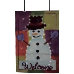 28 In. Flag - Snowman (Fiber Optics)