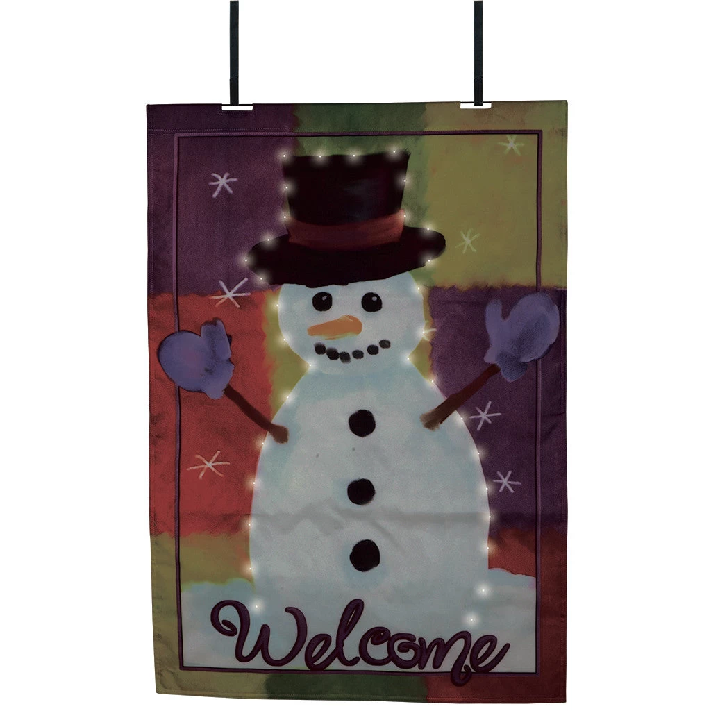 28 In. Flag - Snowman (Fiber Optics) 3 28 In. Flag - Snowman (Fiber Optics)